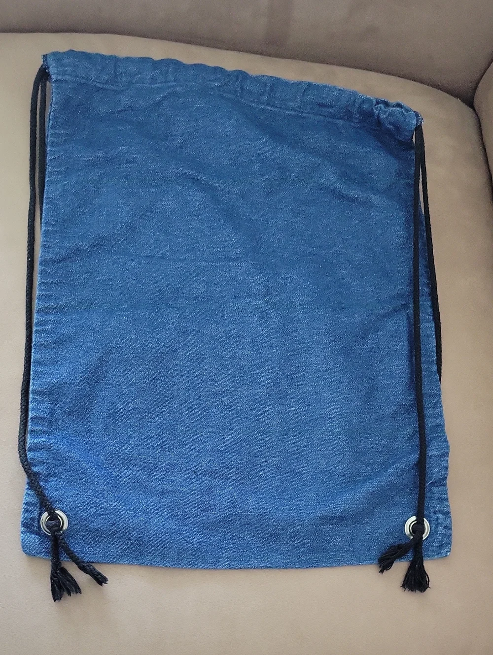 Marithé Francois Girbaud Vintage 90's Denim Sack Backpack 14